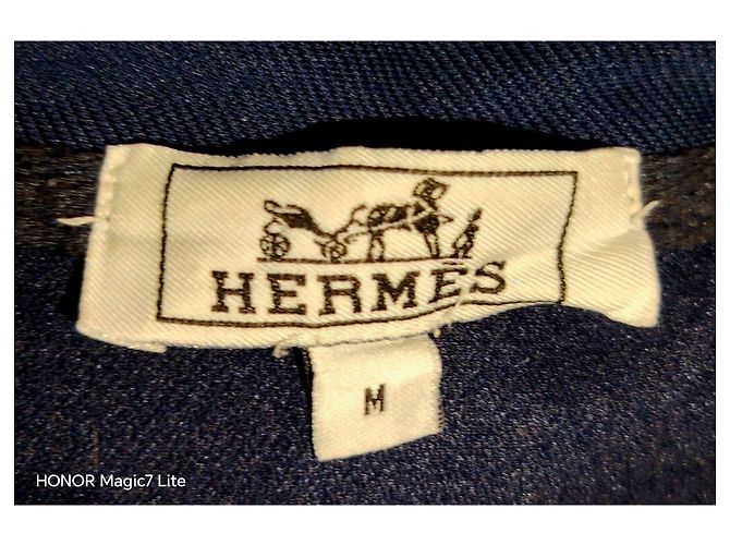 Hermès Paris Baumwoll-Trainingsjacke Dunkelblau - Ansicht 6