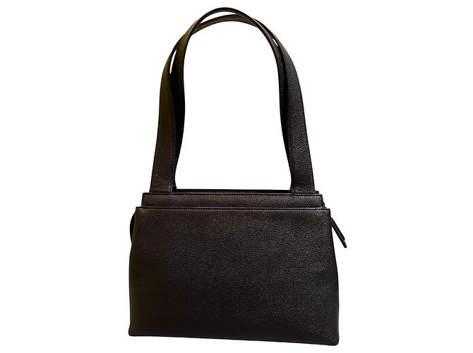 Borsa Chanel 1997 in pelle granulata nera - vista 4