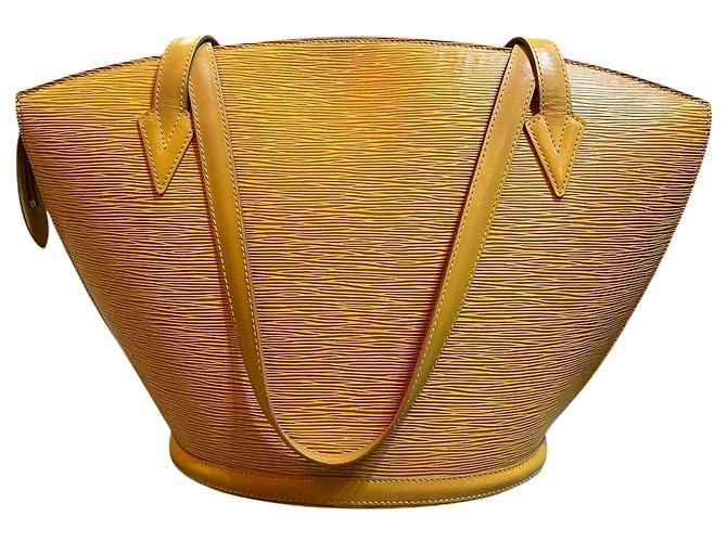 Borsa Louis Vuitton 1995 in pelle Epi gialla - vista 3