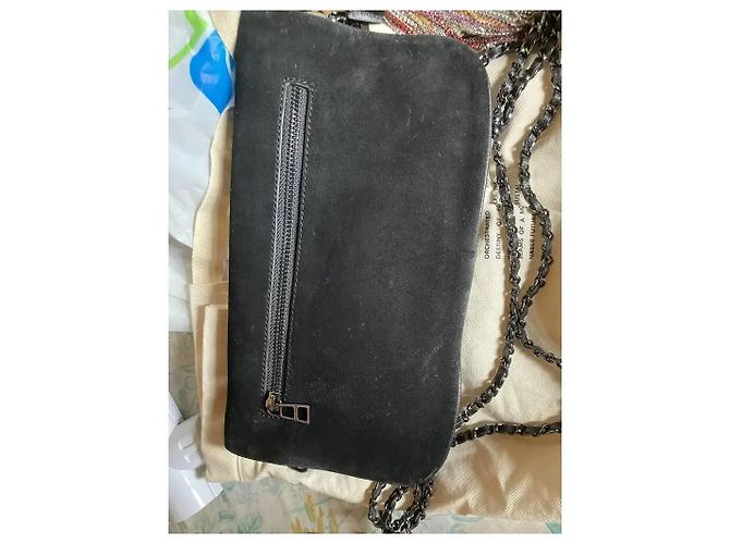 Zadig & Voltaire Clutch Rock in scamosciato nero - vista 15