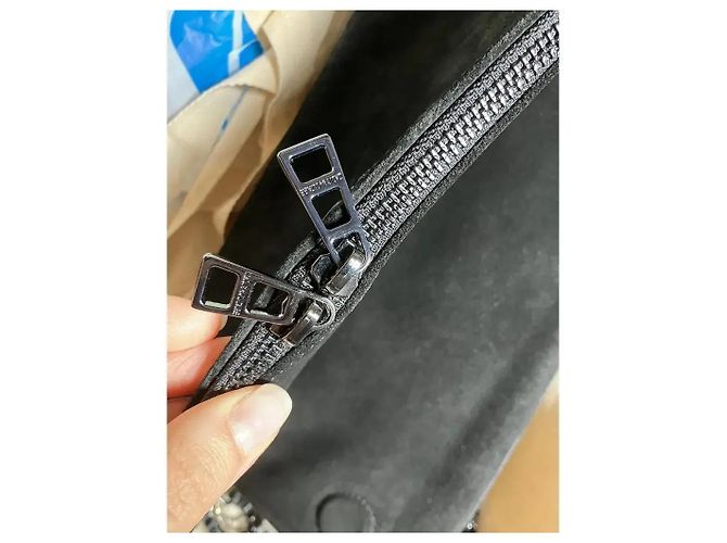 Zadig & Voltaire Clutch Rock in scamosciato nero - vista 16
