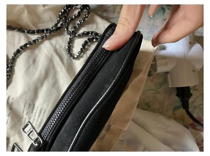 Zadig & Voltaire Clutch Rock in scamosciato nero - vista 17