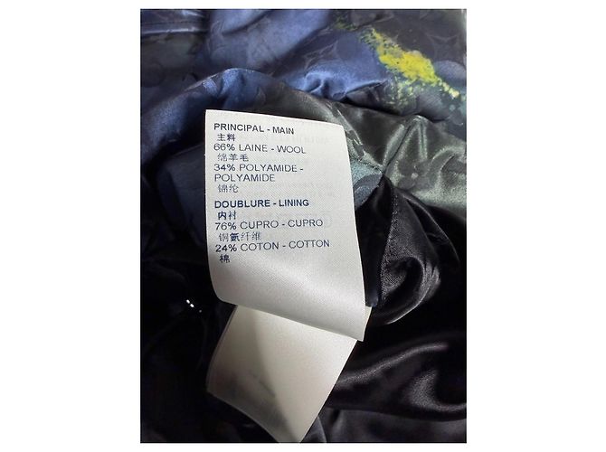 Louis Vuitton Parka Trapuntata Monogram Meteor Tie-Dye Marine/Giallo Multicolore Monogramma - vista 13