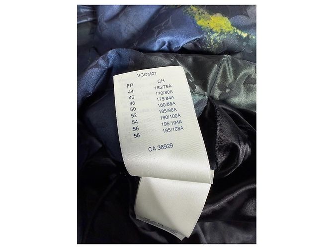 Louis Vuitton Parka Trapuntata Monogram Meteor Tie-Dye Marine/Giallo Multicolore Monogramma - vista 14