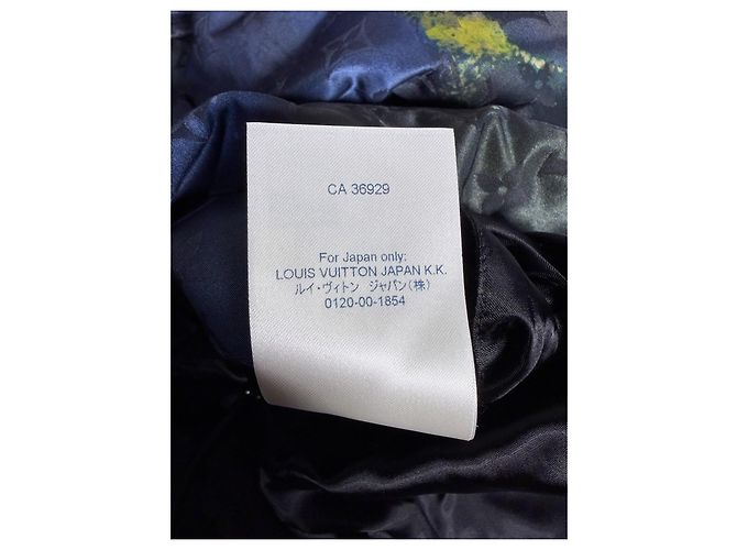 Louis Vuitton Parka Trapuntata Monogram Meteor Tie-Dye Marine/Giallo Multicolore Monogramma - vista 17