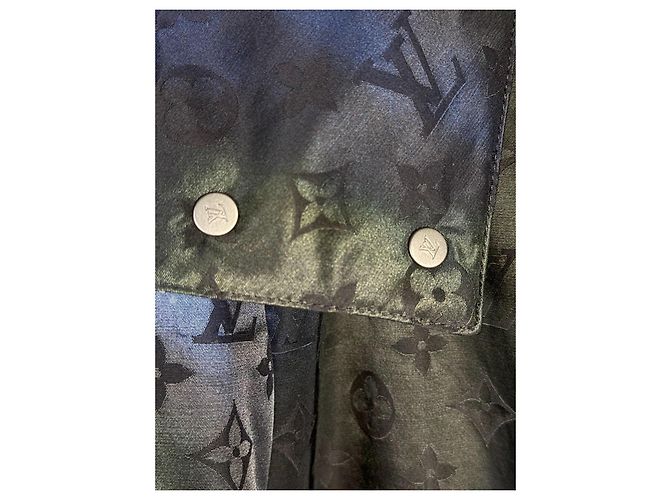 Louis Vuitton Parka Trapuntata Monogram Meteor Tie-Dye Marine/Giallo Multicolore Monogramma - vista 5
