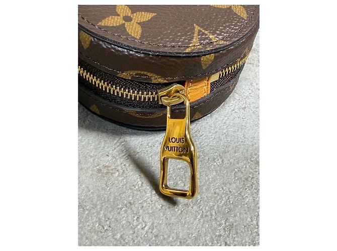 Louis Vuitton Round Case Monogram Portamonete Marrone Monogramma - vista 2