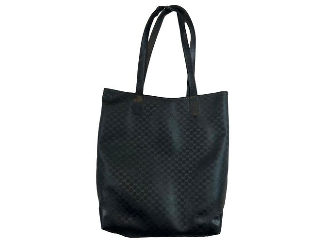 Borsa Tote Gucci Monogram GG Nero Rosso Verde - vista 2