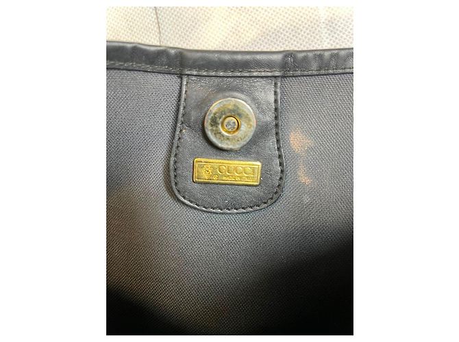 Borsa Tote Gucci Monogram GG Nero Rosso Verde - vista 9