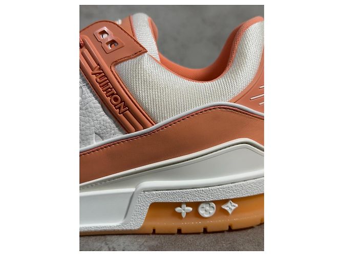 Louis Vuitton LV Trainer Pink Corail Monogram Rosa Bianco Corallo - vista 11