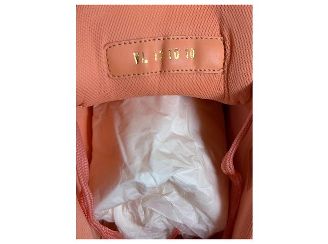 Louis Vuitton LV Trainer Pink Corail Monogram Rosa Bianco Corallo - vista 13