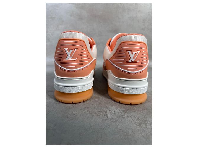 Louis Vuitton LV Trainer Pink Corail Monogram Rosa Bianco Corallo - vista 8
