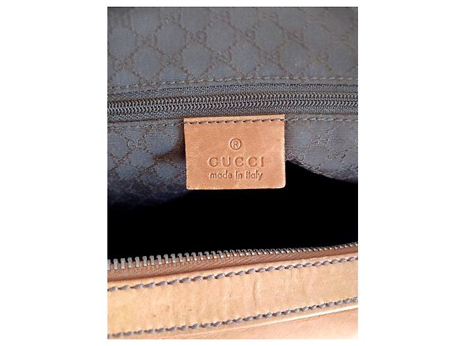 Gucci Borsa a tracolla in pelle marrone - vista 10