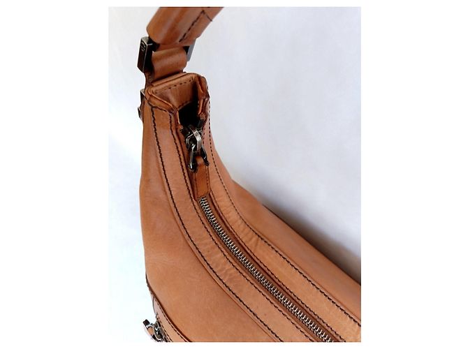 Gucci Borsa a tracolla in pelle marrone - vista 6