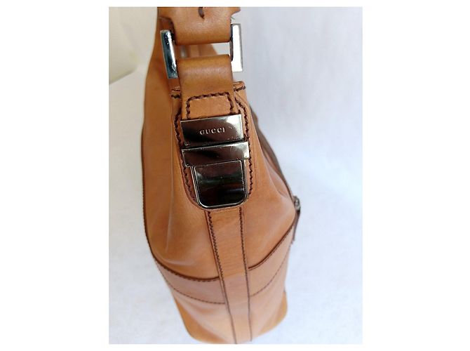 Gucci Borsa a tracolla in pelle marrone - vista 7