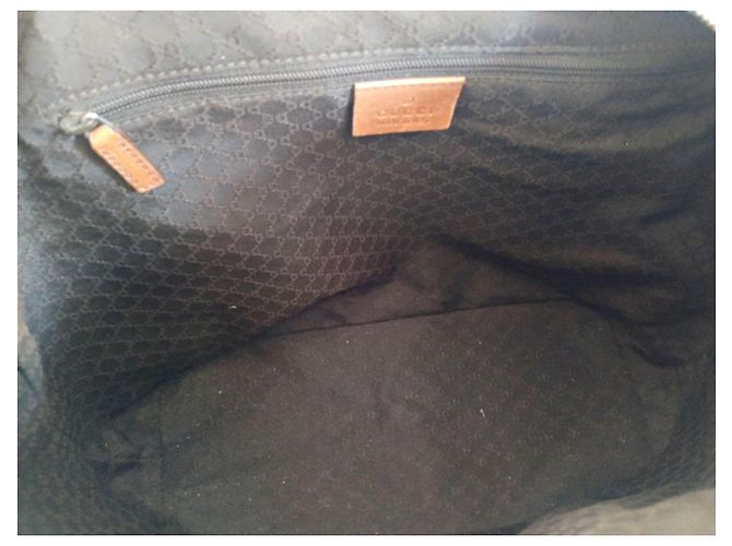 Gucci Borsa a tracolla in pelle marrone - vista 9