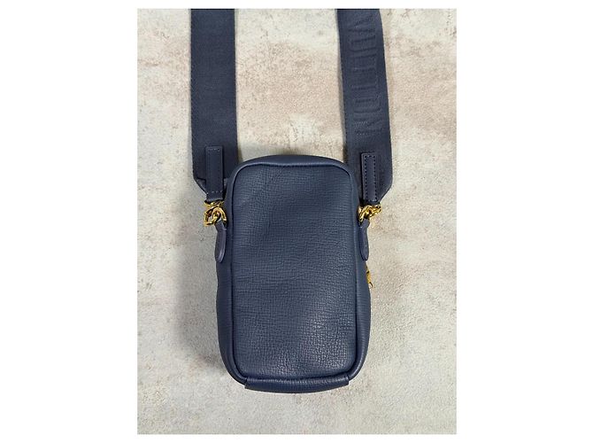 Louis Vuitton x NIGO Double Phone Pouch Denim Monogram Bleu M81060 Monogramme - vue 4