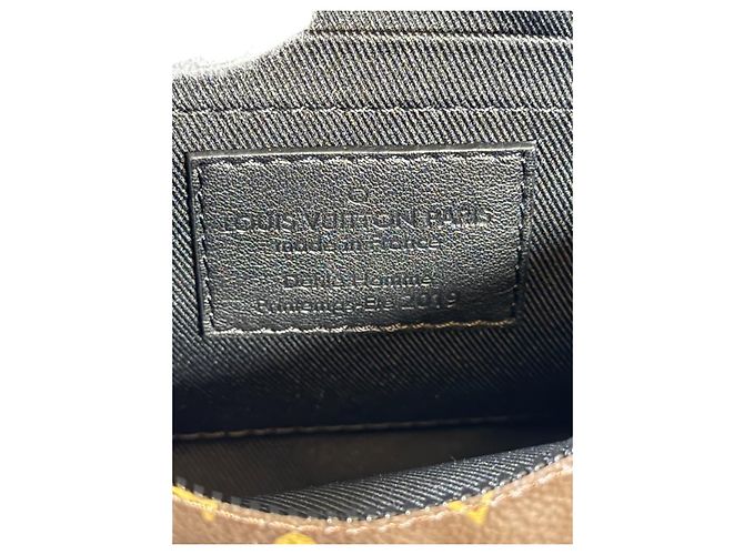 Louis Vuitton Mini Soft Trunk M44480 Monogram Canvas Catena Arancione SS19 Marrone Monogramma - vista 12
