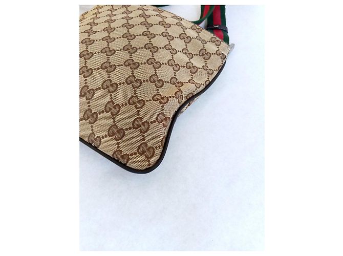 Borsa a tracolla Gucci Monogram GG Supreme Marrone Beige - vista 7
