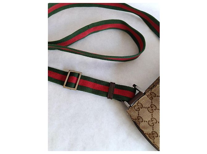 Borsa a tracolla Gucci Monogram GG Supreme Marrone Beige - vista 8