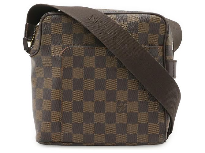 Borsa a Spalla Louis Vuitton Damier Olaf PM Pochette Marrone Damier ebene - vista 2