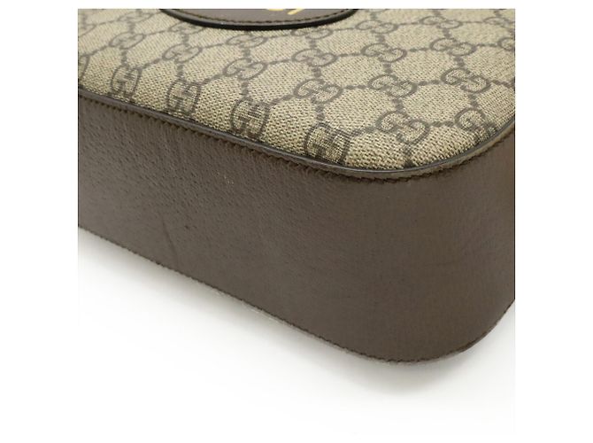Borsa Gucci GG Small Supreme Neo Marrone Rosso Beige Verde Giallo - vista 4
