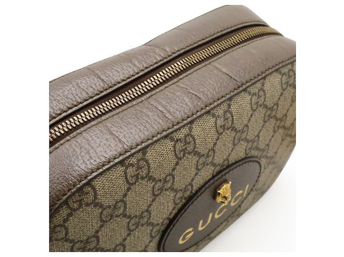 Borsa Gucci GG Small Supreme Neo Marrone Rosso Beige Verde Giallo - vista 9