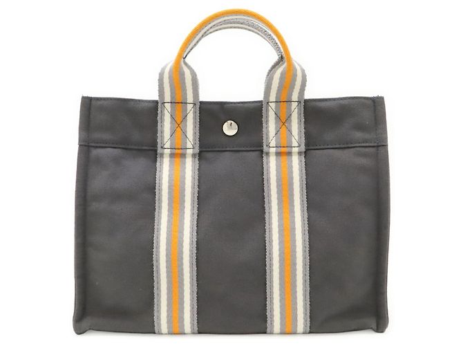 Hermès Borsa Hermes Fourre-Tout MM Tote PM Marrone Bianco Arancione - vista 2
