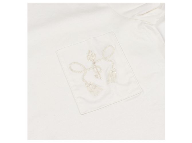 Hermès Top in cotone Hermes Bianco - vista 11