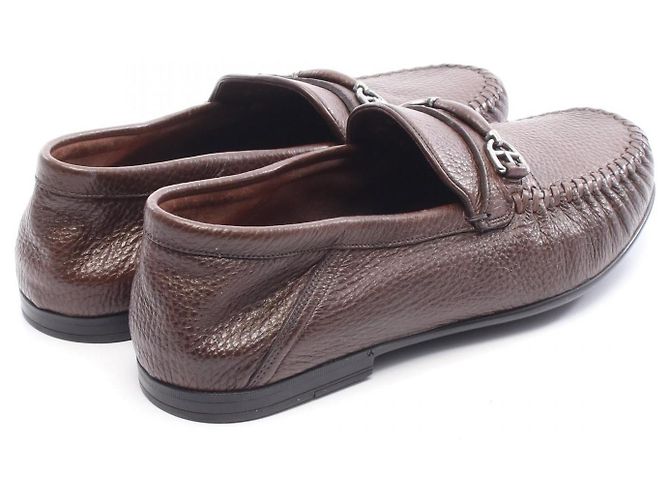Mocassini in pelle BALLY Marrone - vista 2