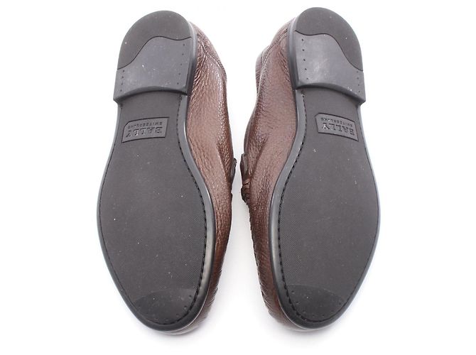 Mocassini in pelle BALLY Marrone - vista 4