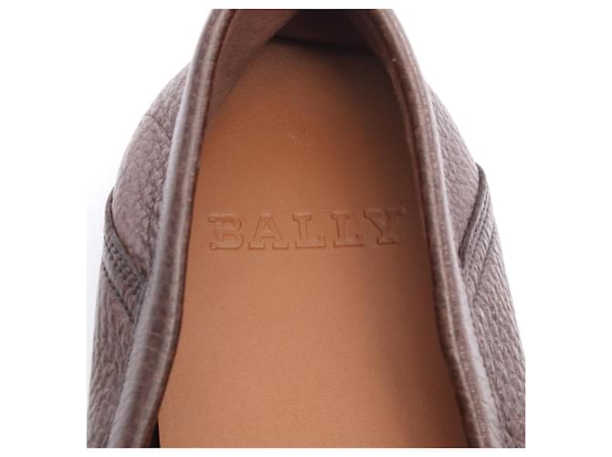 Mocassini in pelle BALLY Marrone - vista 5