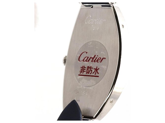 Reloj Cartier Tonneau en oro blanco Plata - vista 6
