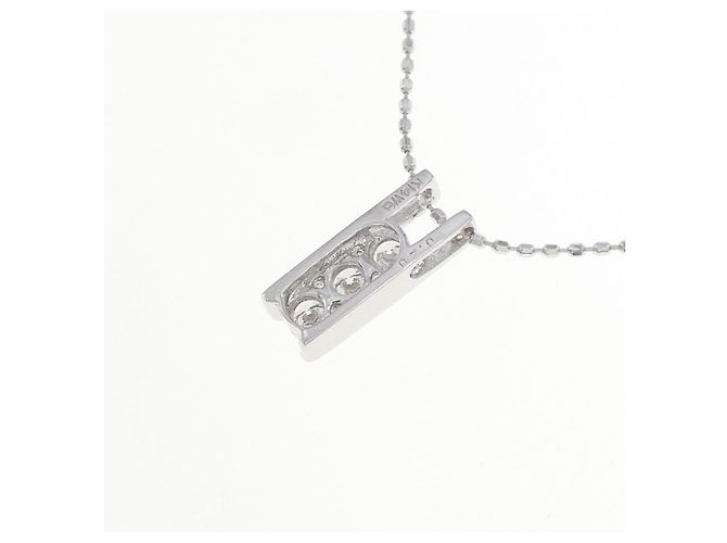 Autre Marque Collana con diamante K14WG Argento - vista 4