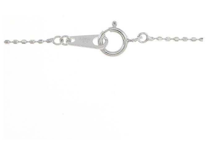 Autre Marque Collana con diamante K14WG Argento - vista 5