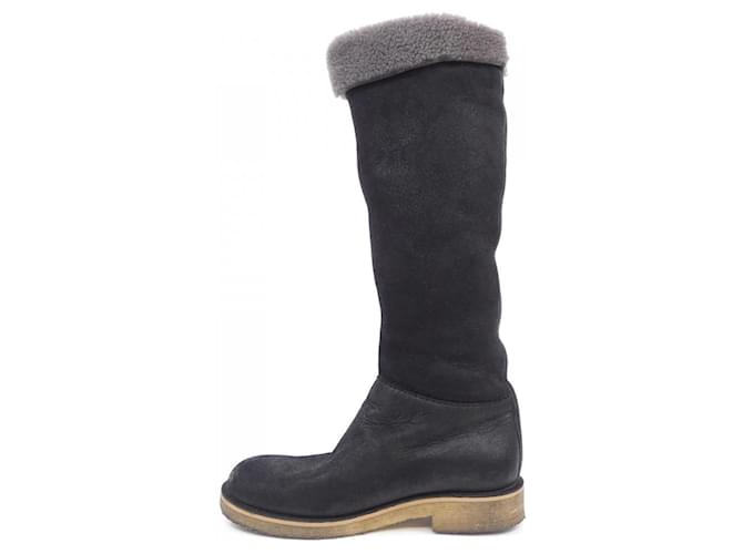 Hermès Botas Hermes 35.5 Negro - vista 2