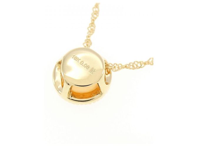 Autre Marque Colar de Pedra da Lua Au750 e Diamantes Dourado - vista 4