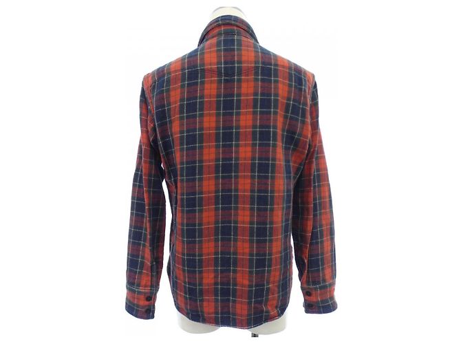 Autre Marque Camisa de algodón DELUXEWARE Roja Azul Azul marino - vista 2