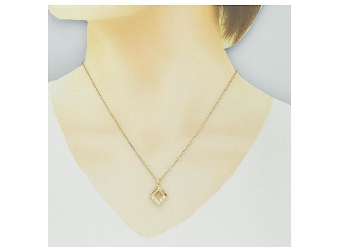 Autre Marque Collana con Diamanti Au750 D'oro - vista 6
