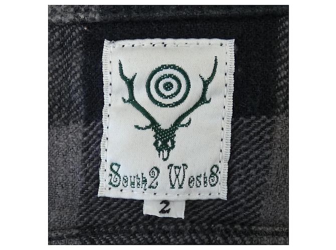 Autre Marque Camisa de algodón South2 West8 Negro - vista 4