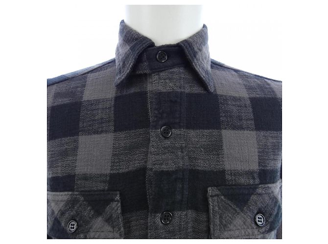 Autre Marque Camisa de algodón South2 West8 Negro - vista 5