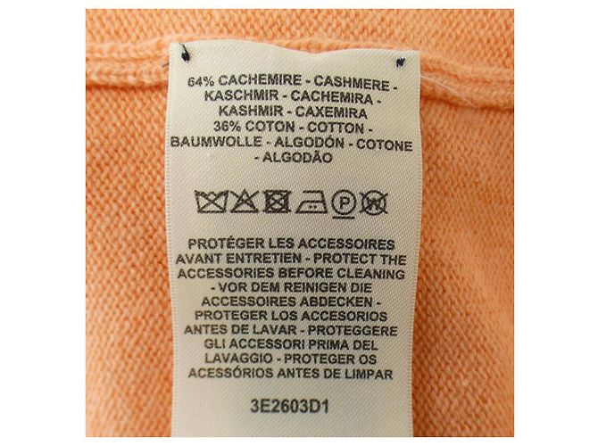 Hermès Hermes 3E2603D1 Punto de cachemira Naranja - vista 3