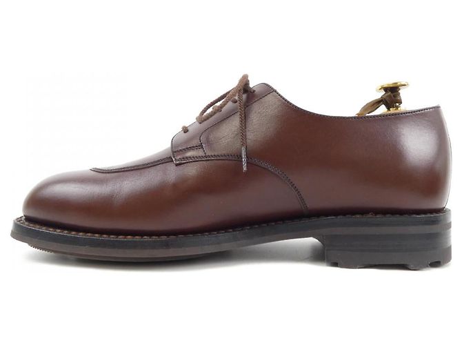 Autre Marque J.M.WESTON 598 Scarpe eleganti in pelle Half Hunt Marrone - vista 2