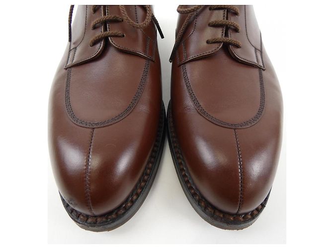 Autre Marque J.M.WESTON 598 Scarpe eleganti in pelle Half Hunt Marrone - vista 7