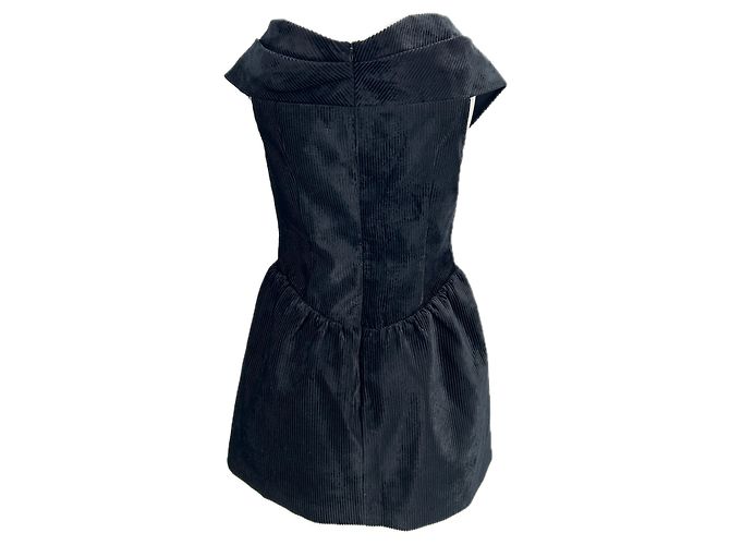 Autre Marque Vestido de veludo preto - vista 2