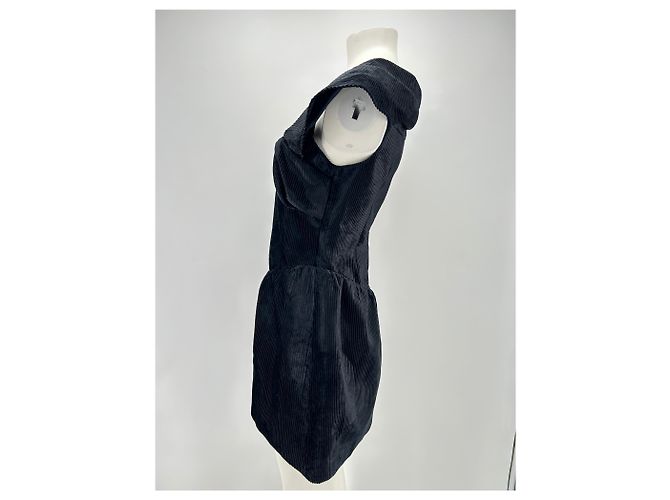 Autre Marque Vestido de veludo preto - vista 4