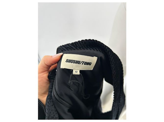 Autre Marque Vestido de veludo preto - vista 5