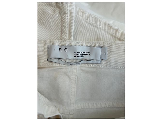 Jeans bianchi strappati Iro Bianco - vista 3
