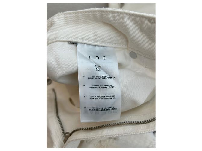 Jeans bianchi strappati Iro Bianco - vista 4