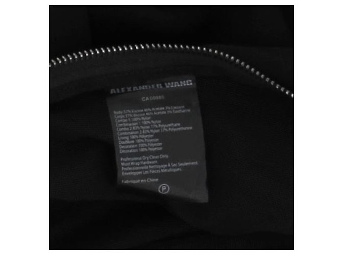 Alexander Wang Schwarzes kurzes Kleid mit Strass - Ansicht 6